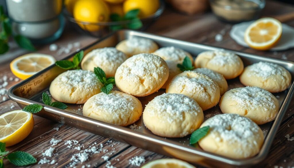 Frozen lemon cookies