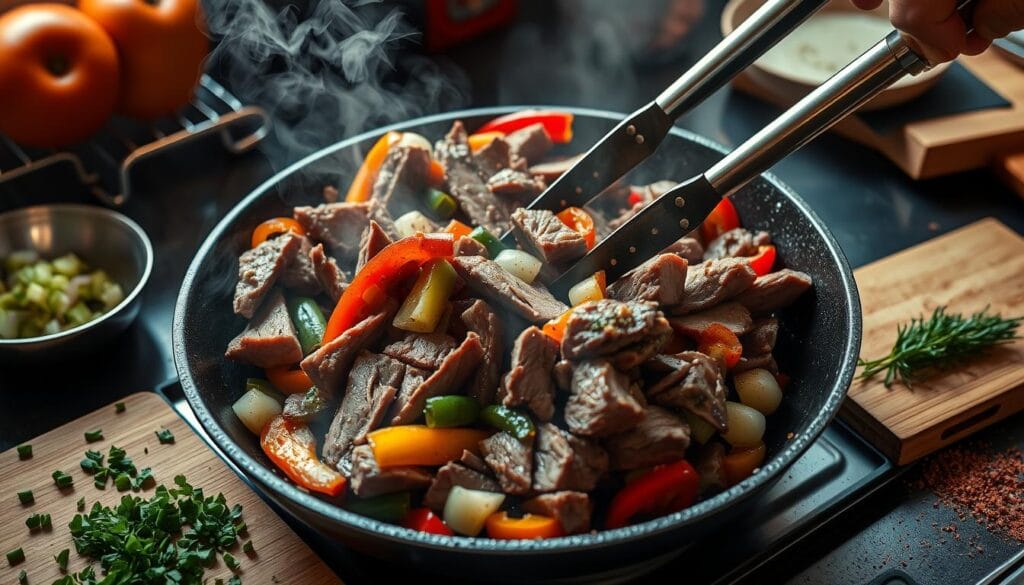 shaved steak cooking techniques